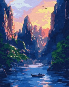 MALOWANIE PO NUMERACH - WIELKIE GÓRY 40X50CM