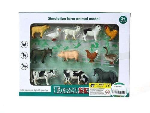 Zwierzęta gospodarskie 12szt, ADAR