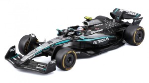 FORMULA WITH HELMET & PLASTIC STAND MERCEDES-AMG