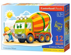 PUZZLE 12 MAXI BETONIARKA CASTOR, CASTORLAND