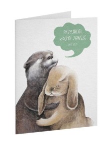 KARTKA PRZYJAŹŃ PRZYJACIEL KOCHA ZAWSZE