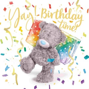 KARNET HOLOGRAFICZNY 3D - MIŚ NIOSĄCY PREZENT