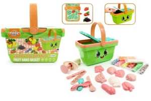 CIASTOLINA KOSZYCZEK ZIELONY DO ZABAWY Z FOREMKAMI