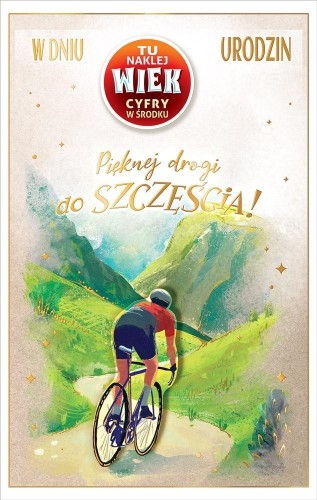 Kartka okolicznościowa Urodziny (wymienne cyfry)