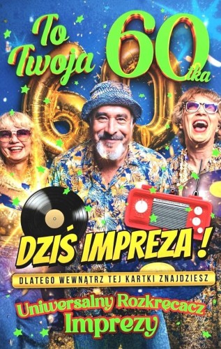 282 Karnet JCX na 60 urodziny dla mężczyzny z...