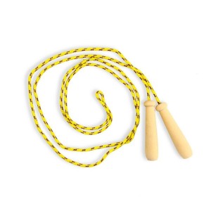 SKAKANKA SZNURKOWA Z DREWNIANYMI RĄCZKAMI 2M