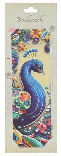 Zakładka złocona BNP502C04E Paw, DaVinci