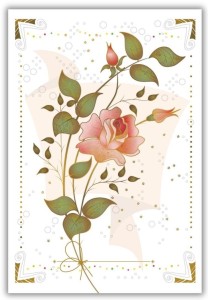 KARNET 12X18CM + KOPERTA RÓŻA