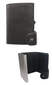 HIENO PORTFEL NA KARTY PŁATNICZE CZARNY