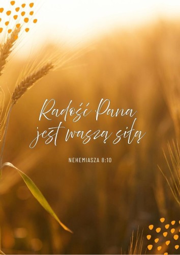 Karnet - Radość Pana - zboże