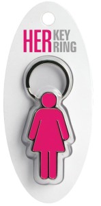 HER KEYRING - BRELOK DO KLUCZY KOBIETA, IF