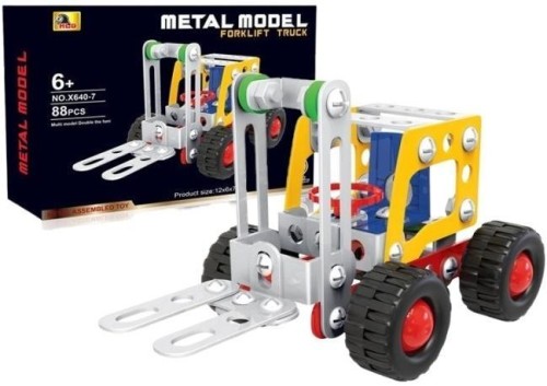 Klocki konstruktor metalowe 86el, Merkpol