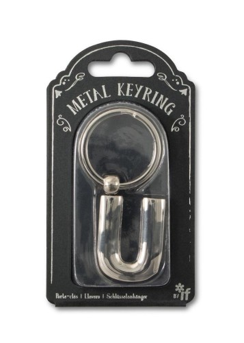 Silver Letter Keyring - brelok do kluczy litera U
