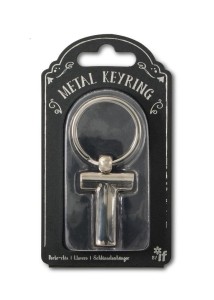 SILVER LETTER KEYRING - BRELOK DO KLUCZY LITERA T