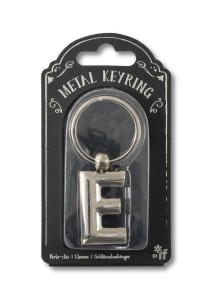 SILVER LETTER KEYRING - BRELOK DO KLUCZY LITERA E