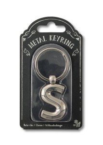 SILVER LETTER KEYRING - BRELOK DO KLUCZY LITERA S