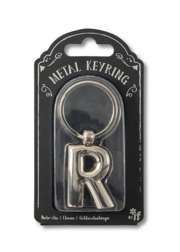 Silver Letter Keyring - brelok do kluczy litera R