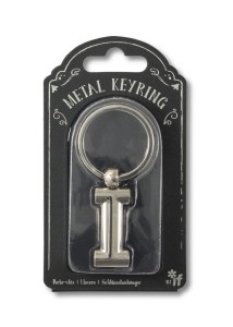 SILVER LETTER KEYRING - BRELOK DO KLUCZY LITERA I