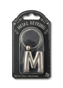 SILVER LETTER KEYRING - BRELOK DO KLUCZY LITERA M