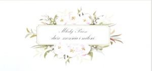 KARNET ŚLUB DL S65 - DUŻO SZCZĘŚCIA I MIŁOŚCI