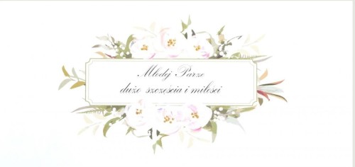 Karnet Ślub DL S65 - Dużo szczęścia i miłości