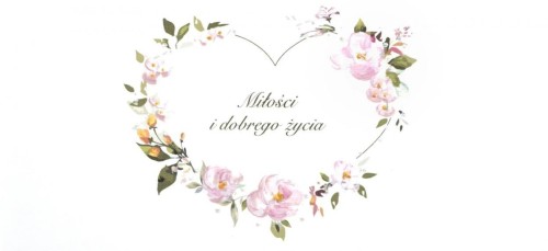 Karnet Ślub DL S69 - Miłości i dobrego życia
