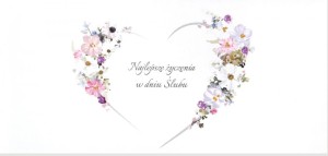 KARNET ŚLUB DL S70 - SERCE