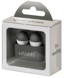 EAR PLUGS - ZATYCZKI DO USZU W ETUI - SZARE, IF