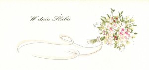 KARNET ŚLUB DL S26 - BUKIET