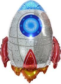 BALON FOLIOWY RAKIETA 53CM