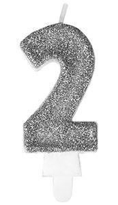 ŚWIECZKA PREMIUM 2 SREBRNA