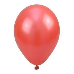 BALONY METALIZOWANE CZERWONE 30CM 100SZT