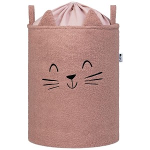 KOSZ NA ZABAWKI KOTEK RÓŻOWTY XL, SIPO