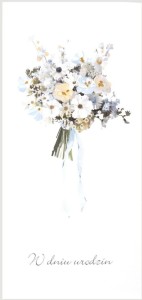 KARNET URODZINY DL U30 - BUKIET KWIATÓW