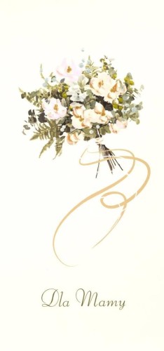Karnet Dzień Matki DL M05 - Bukiet kwiatów