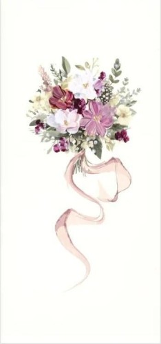 Karnet Kwiaty DL N15 - Bukiet kwiatów