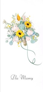 KARNET DZIEŃ MATKI DL M07 - BUKIET KWIATÓW