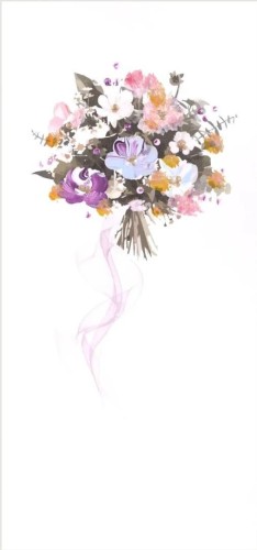 Karnet Kwiaty DL N13 - Bukiet kwiatów