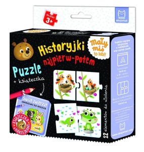 HISTORYJKI NAJPIERW-POTEM. PUZZLE + KSIĄŻECZKA