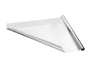 FOLIA DEKORACYJNA METALIZOWANA SREBRNA 0.8X25M