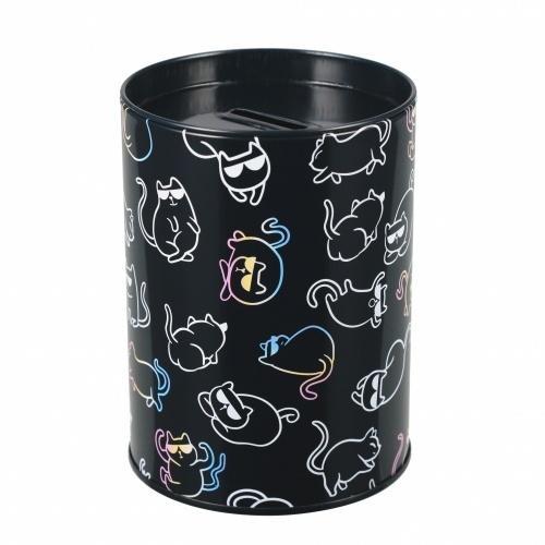 Skarbonka metalowa okrągła Kitty holograf, STARPAK