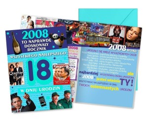 KARNET URODZINY 18-LATKA