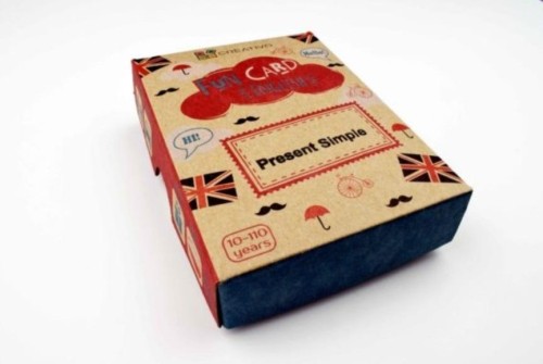 Fun Card English Present Simple CREATIVO, Creativo