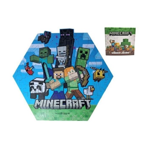 Puzzle drewniane 130 Minecraft Creeper, Puckator