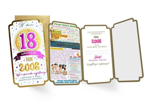 Karnet Urodziny 18