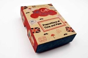 FUN CARD ENGLISH PREPOSITIONS OF TIME AND PLACE