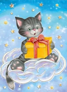 KARNET A5 KOT Z PREZENTEM