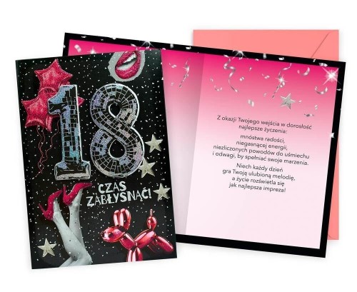 Karnet Urodziny 18