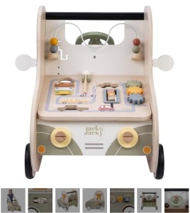 CHODZIK PCHACZ EDUKACYJNY DREWNIANY, QUINT