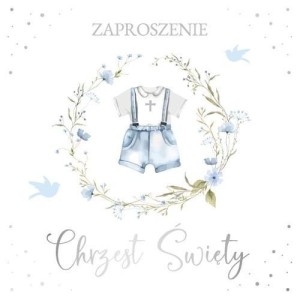 ZAPROSZENIE CHRZEST (10SZT)
